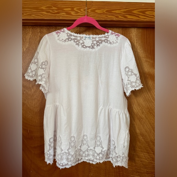 Sundance lace white top size XL - Picture 7 of 10